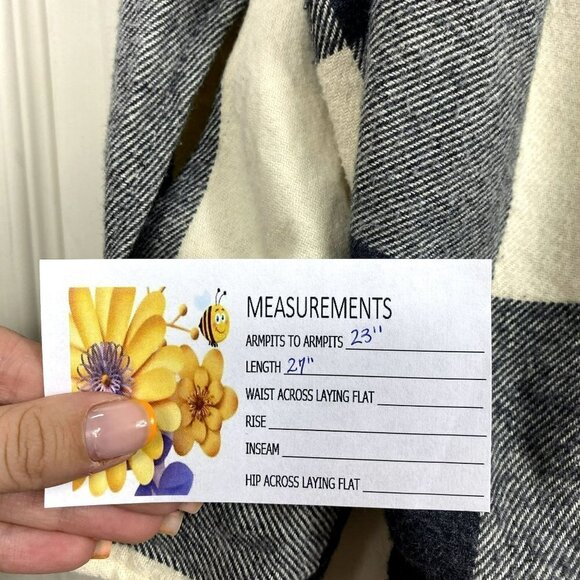 Zara Womens Plaid Flannel Shirt Long Sleeve Button Down Black White  Size Small - Picture 9 of 9